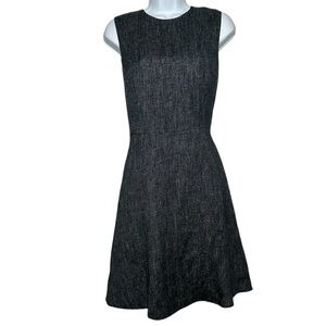 Theory Women’s Navy Mini Herring Melange Sleeveless Fit & Flare Dress- Size 4